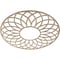 Ekena Millwork Cannes Wood Fretwork Pierced Ceiling Medallion, Red Oak, 40"OD x 13 5/8"ID x 1/4"T CMWP40X40X0250CNRO - alternate 4
